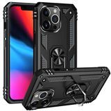 GPACK iPhone 13 Pro Max ile uyumlu Kılıf Vega Tank Standlı Yüzüklü Mıknatıslı, Siyah