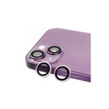 Gpack iPhone 14 Plus Uyumlu Kamera Lens Koruyucu, Metal, Şeffaf, Mor