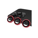 Gpack iPhone 14 Pro Max ile Uyumlu Kamera Lens Koruyucu, Metal, Şeffaf