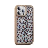 GPACK iPhone 14 Pro Max ile uyumlu Kılıf Simli ve Taşlı Dizayn Azra Kapak Gold