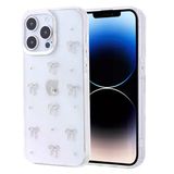 Gpack İphone 14 Pro Uyumlu Kılıf Kenarlar Airbagli Simli Şeffaf Kutup Kapak