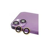Gpack iPhone 15 Plus Uyumlu Kamera Lens Koruyucu, Metal, Gold