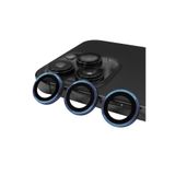 Gpack iPhone 15 Pro ile Uyumlu Kamera Lens Koruyucu Metal Tekli CL07, Mavi