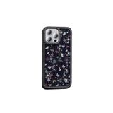 GPACK iPhone 15 Pro Max ile uyumlu Kılıf Simli ve Taşlı Dizayn Azra Kapak Siyah