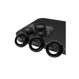 Gpack iPhone 15 Pro Uyumlu Kamera Lens Koruyucu Metal Tekli CL07 Siyah