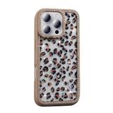 GPACK iPhone 16 Pro Max ile uyumlu Kılıf Simli ve Taşlı Dizayn Azra Kapak Gold