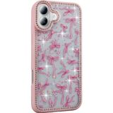Gpack İphone 16 Uyumlu Kılıf Simli Ve Taşlı Dizayn Azra Kapak