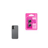 Gpack iPhone 17 ile Uyumlu Kamera Lens Koruyucu, Taşlı Metal, Gri