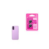 Gpack iPhone 17 ile Uyumlu Kamera Lens Koruyucu, Taşlı Metal, Mor