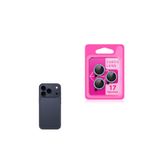 Gpack iPhone 17 Pro Max ile Uyumlu Kamera Lens Koruyucu, Taşlı Metal, Lacivert