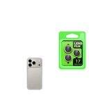 Gpack iPhone 17 Pro Max Uyumlu Kamera Lens Koruyucu Metal, Titanyum Gri