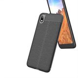 Gpack MHR2078952294 Xiaomi Redmi 7a Niss Deri Görünümlü Silikon Cep Telefonu Kılıf