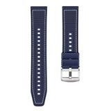 GPACK Nubia Red Magic Watch2 ile uyumlu Kordon Dikiş Desenli Silikon KRD102 LMS 22/DDS, Lacivert