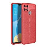 Gpack Oppo A15S Kılıf Niss Silikon Deri Görünümlü