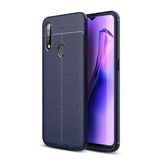 GPACK Oppo A31 ile uyumlu Kılıf Niss Silikon Deri Görünümlü, Lacivert
