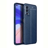 Gpack Oppo A55 Kılıf Niss Silikon Deri Görünümlü Kamera KorumalıNano Glass