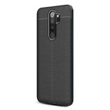 GPACK Oppo A9 2020 ile uyumlu Kılıf Niss Silikon Deri Görünümlü, Siyah