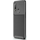 Gpack Oppo A91 Negro Karbon Dizayn Siyah Nano Glass Silikon Cep Telefonu Kılıfı