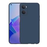 GPACK Oppo A96 4G ile uyumlu Kılıf Mara Lansman Silikon Mat Soft Korumalı, Lacivert