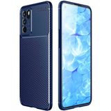 Gpack Oppo Reno 6 Negro Karbon Görünüm Dizayn Silikon Lacivert Cep Telefonu Kılıfı