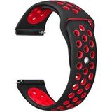 Gpack Polar Ignite Kordon Kayış Delikli Silikon 20/nkn Siyah - Kırmızı