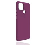 GPACK Realme C25Y ile uyumlu Kılıf Mat Lüx Korumalı Premier Mat Silikon, Lila