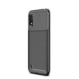 Gpack Samsung Galaxy A01 Negro Karbon Dizayn Nano Glass Siyah Silikon Cep Telefonu Kılıf