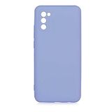 GPACK Samsung Galaxy A02S ile uyumlu Kılıf Mara Mat Soft Kamera Korumalı Lansman, Mor