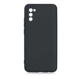 GPACK Samsung Galaxy A02S ile uyumlu Kılıf Mara Mat Soft Kamera Korumalı Lansman, Siyah