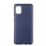 GPACK Samsung Galaxy A02S ile uyumlu Kılıf Mat Soft Premier Silikon, Lacivert