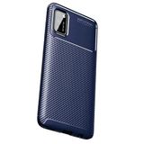 GPACK Samsung Galaxy A02S ile uyumlu Kılıf Negro Karbon Dizayn Silikon, Lacivert