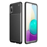 Gpack Samsung Galaxy A02S Negro Karbon Dizayn Silikon Siyah Cep Telefonu Kılıfı