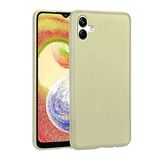 GPACK Samsung Galaxy A04 ile uyumlu Kılıf Premier Mat Silikon Renkli Lüx Korumalı, Gold