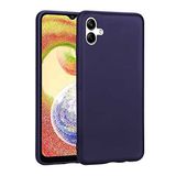 GPACK Samsung Galaxy A04 ile uyumlu Kılıf Premier Mat Silikon Renkli Lüx Korumalı, Lacivert