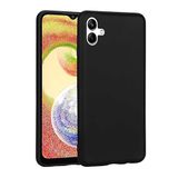 GPACK Samsung Galaxy A04 ile uyumlu Kılıf Premier Mat Silikon Renkli Lüx Korumalı, Siyah
