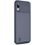 Gpack Samsung Galaxy A10 Negro Karbon Dizayn Lacivert Silikon Kılıf