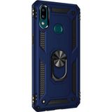 Gpack Samsung Galaxy A10S Çift Katman Zırh Koruma Yüzüklü Vega Nano Ekran Koruyucu Lacivert Cep Telefonu Kılıf