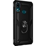 Gpack Samsung Galaxy A10S Çift Katman Zırh Koruma Yüzüklü Vega Nano Ekran Koruyucu Siyah Cep Telefonu Kılıf