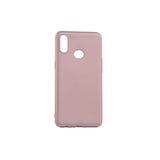 Gpack Samsung Galaxy A10s ile Uyumlu Kılıf, Premier Silikon Esnek Koruma, Nano Glass, Bronz
