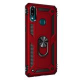 GPACK Samsung Galaxy A10s ile uyumlu Kılıf Vega Standlı Yüzüklü Mıknatıslı, Kırmızı