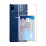 Gpack Samsung Galaxy A10s Kılıf Kamera Korumalı Kartlıklı Setra Şeffaf Silikon