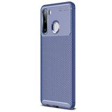 Gpack Samsung Galaxy A11 Negro Karbon Dizayn Silikon Lacivert Cep Telefonu Kılıfı