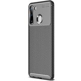 Gpack Samsung Galaxy A11 Negro Karbon Dizayn Silikon Siyah Cep Telefonu Kılıfı