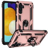 Gpack Samsung Galaxy A13 Vega Tank Standlı Yüzüklü Mıknatıslı Bronz Kılıf