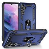 GPACK Samsung Galaxy A14 ile uyumlu Kılıf Vega Sert Silikon Tank Standlı Yüzüklü Mıknatıslı, Lacivert
