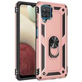GPACK Samsung Galaxy A22 4G ile uyumlu Kılıf Vega Tank Standlı Yüzüklü Mıknatıslı, Bronz
