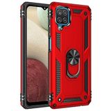 GPACK Samsung Galaxy A22 4G ile uyumlu Kılıf Vega Tank Standlı Yüzüklü Mıknatıslı, Kırmızı