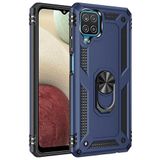 GPACK Samsung Galaxy A22 4G ile uyumlu Kılıf Vega Tank Standlı Yüzüklü Mıknatıslı, Lacivert