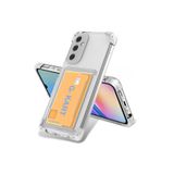 GPACK Samsung Galaxy A25 ile uyumlu Kılıf G-Kart Darbe Korumalı Kartlıklı Silikon, Şeffaf