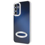 GPACK Samsung Galaxy A25 ile uyumlu Kılıf Logo Gösteren Kamera Korumalı Silikon, Gümüş